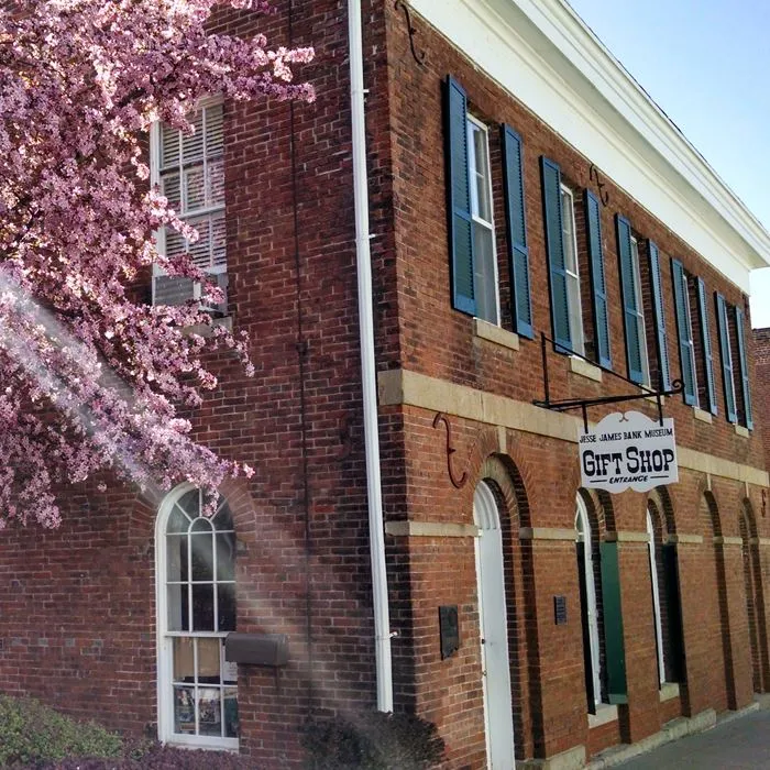 The Jesse James Bank Museum building in Liberty